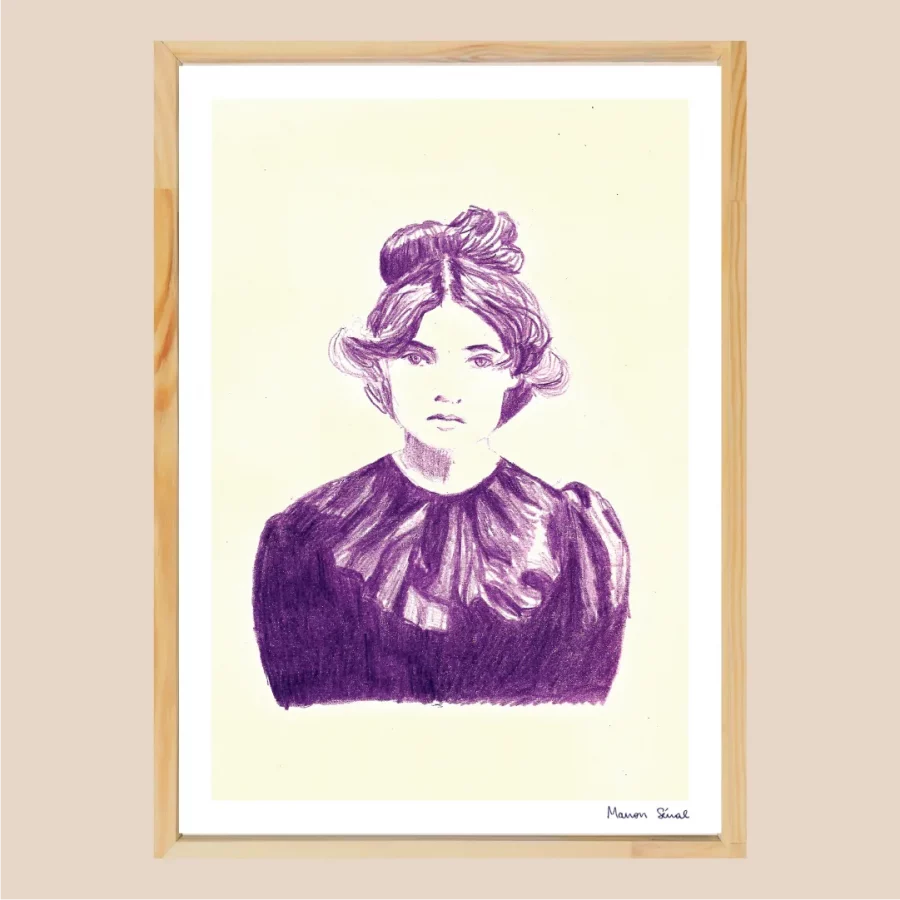 Affiche crayon fait main