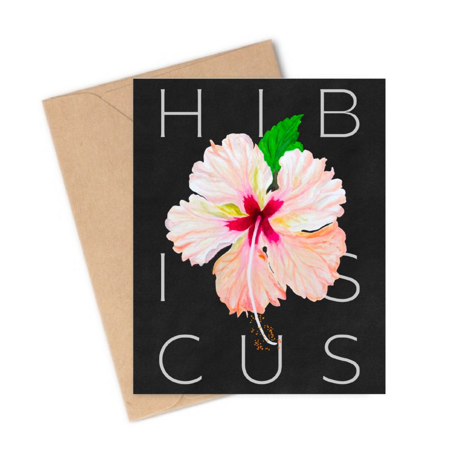 Carte postale A6 - Les Grimpantes - Hibiscus