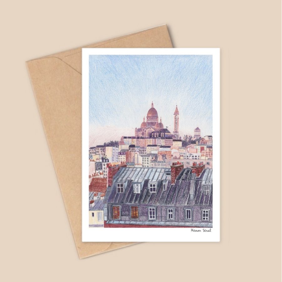 Carte postale A6 - Montmartre