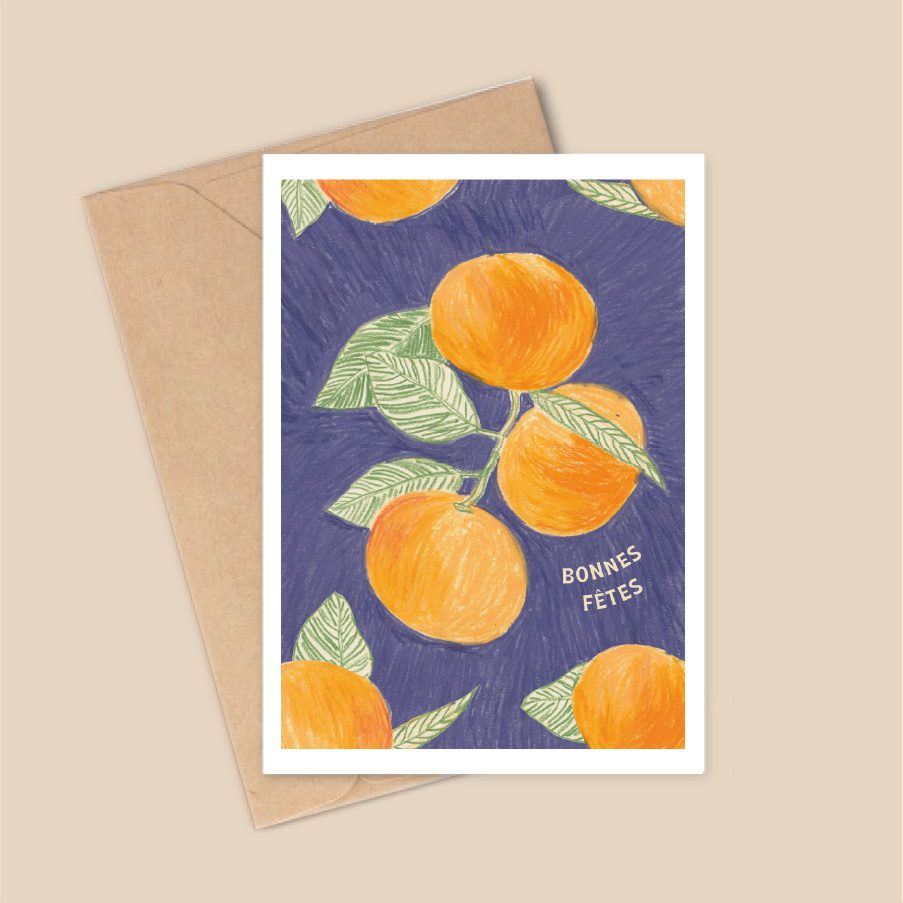 Carte de vœux A6 - Les Clémentines