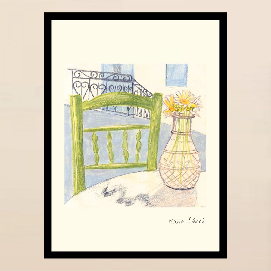 Affiche - Grèce - Au Café