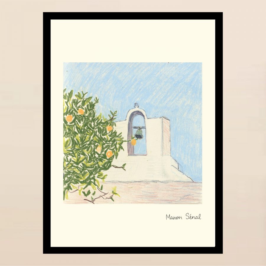 Affiche - Grèce - Le Clocher