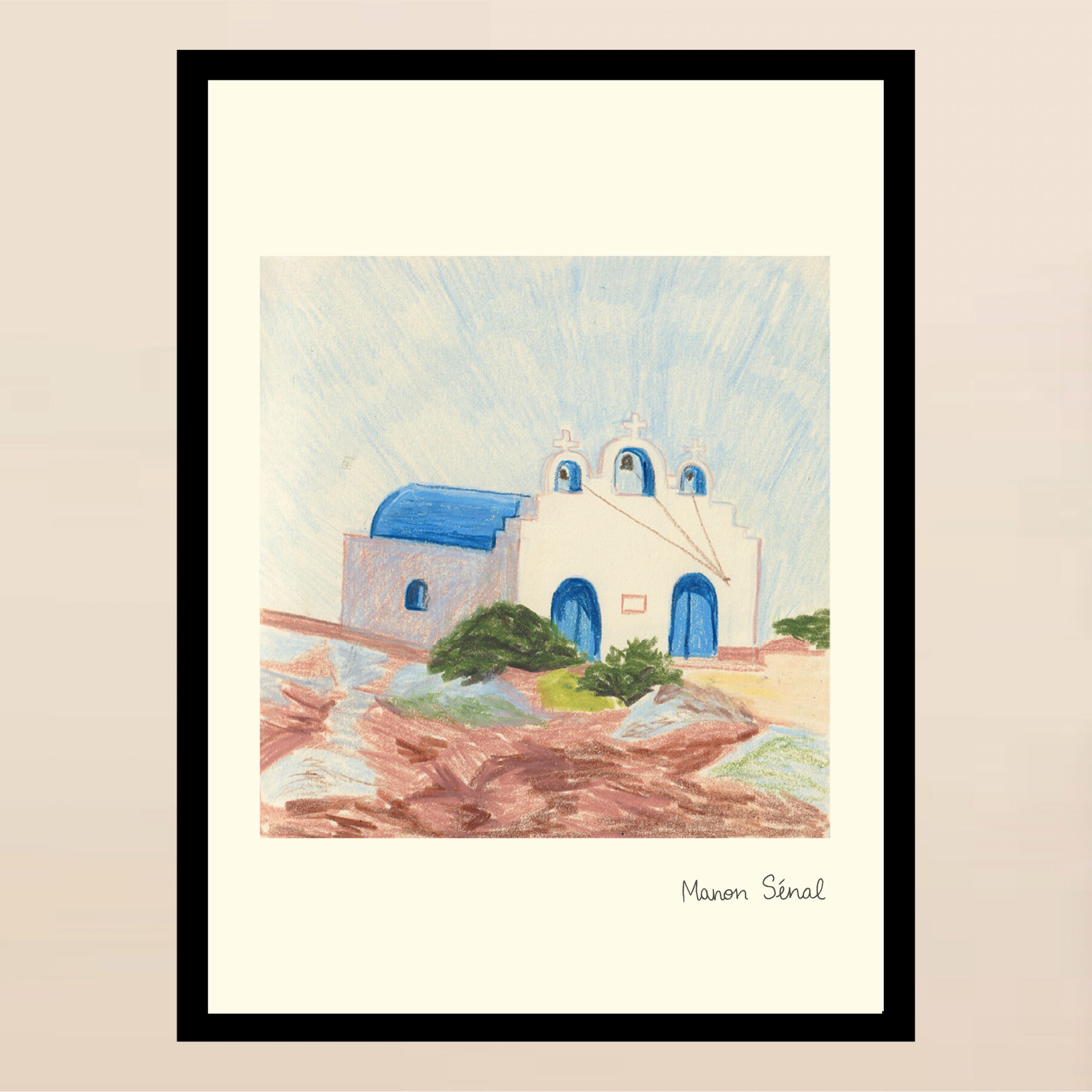 Affiche - Grèce - L’église