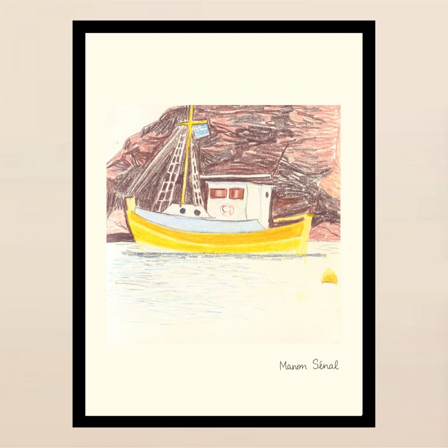 Affiche - Grèce - Le Bateau Jaune